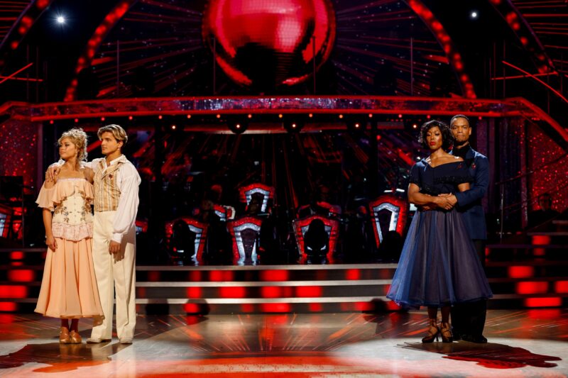 Sam Quek and Nikita Kuzmin alongside Johannes Radebe and Montell Douglas on Strictly