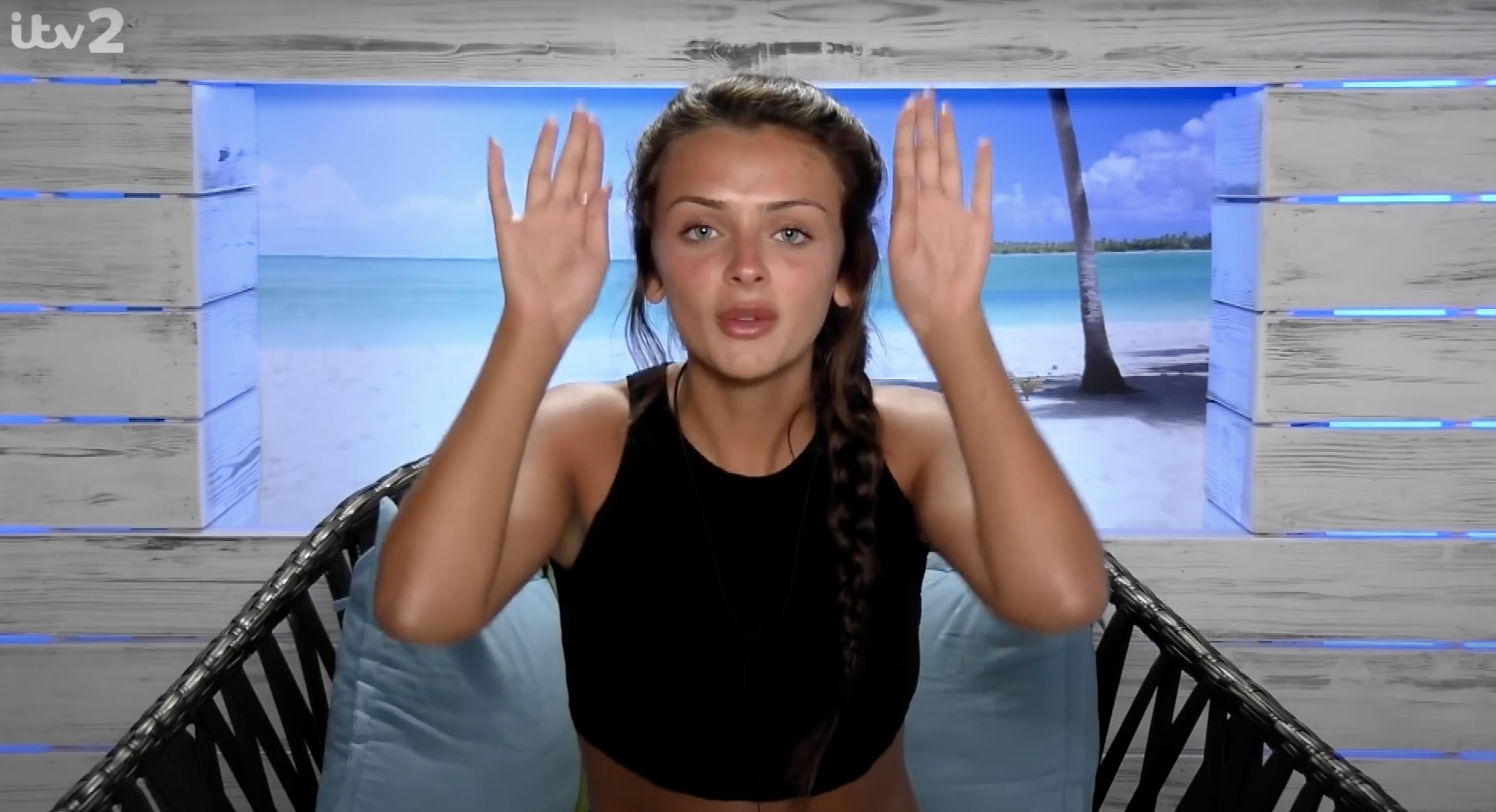 Kady McDermott talking on Love Island