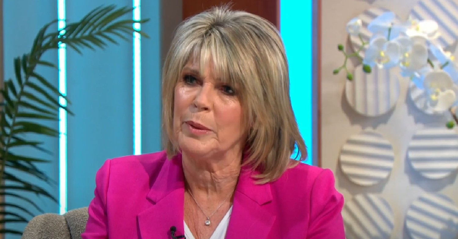 Ruth Langsford in pink blazer on Lorraine