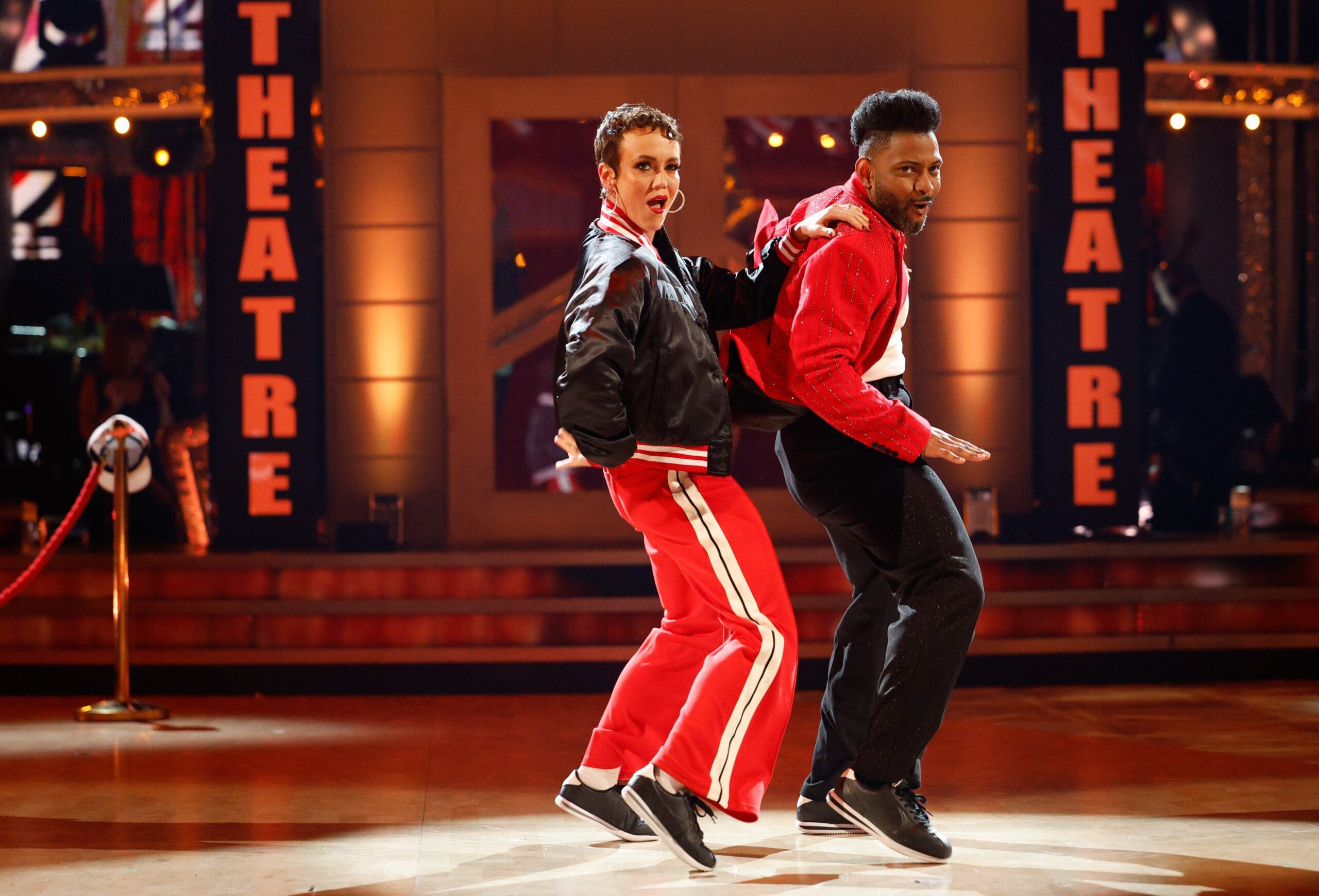 Lauren Oakley and JB Gill dancing on Strictly