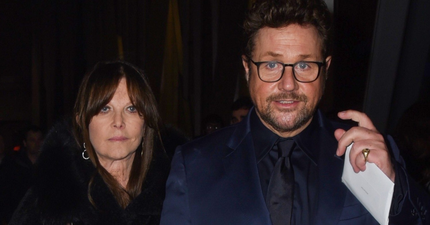 Michael Ball and his partner smiling