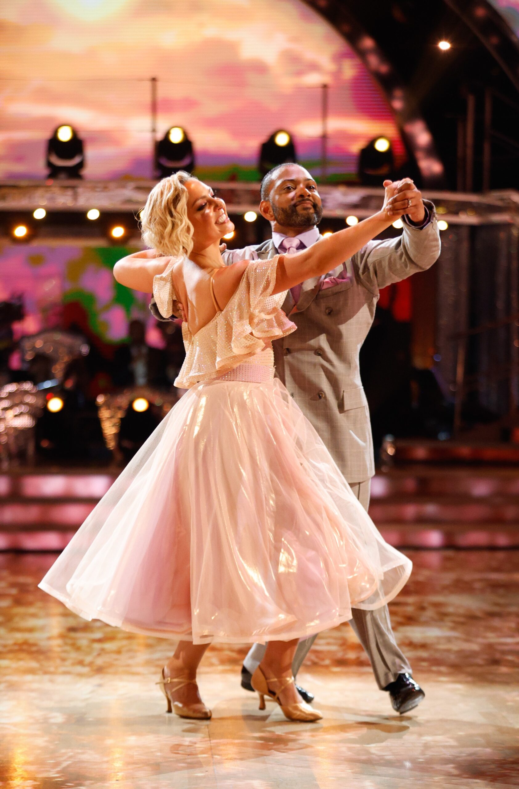 Amy Dowden and JB Gill dancing on Strictly