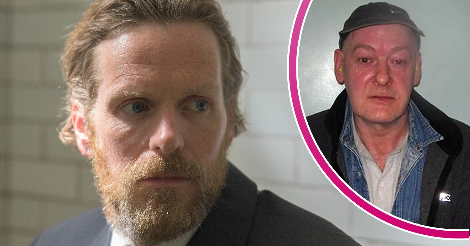 Shaun Evans playing John Sweeney in Until I Kill You and Sweeney inset