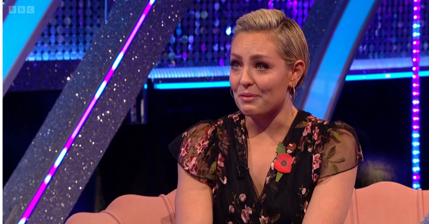 Amy Dowden in tears on Strictly It Takes Two