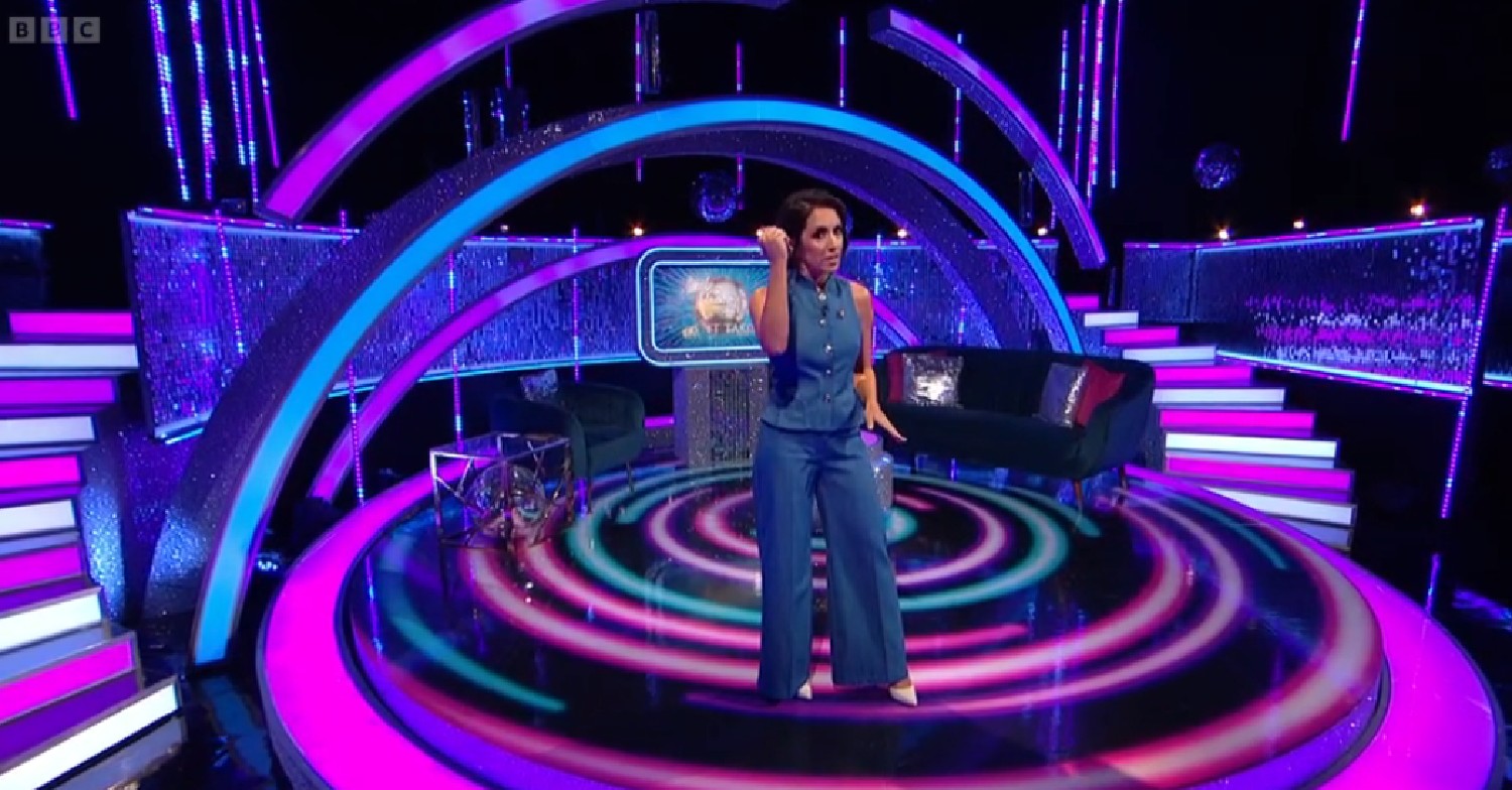 Janette Manrara hosting Strictly It Takes Two
