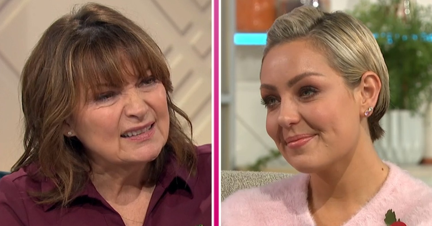 Lorraine Kelly speaking to Amy Dowden on her ITV show