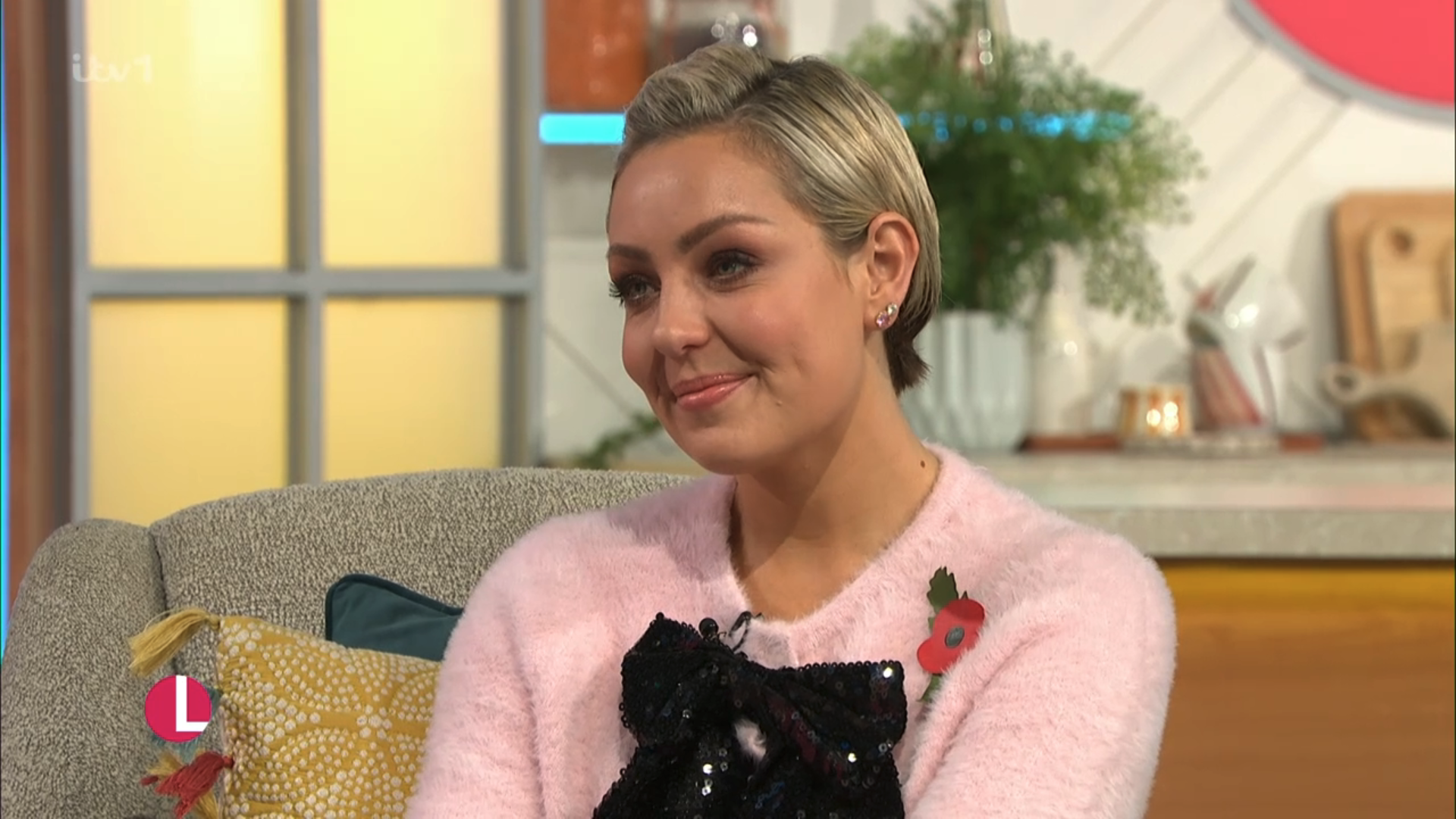 Amy Dowden looking sad on Lorraine