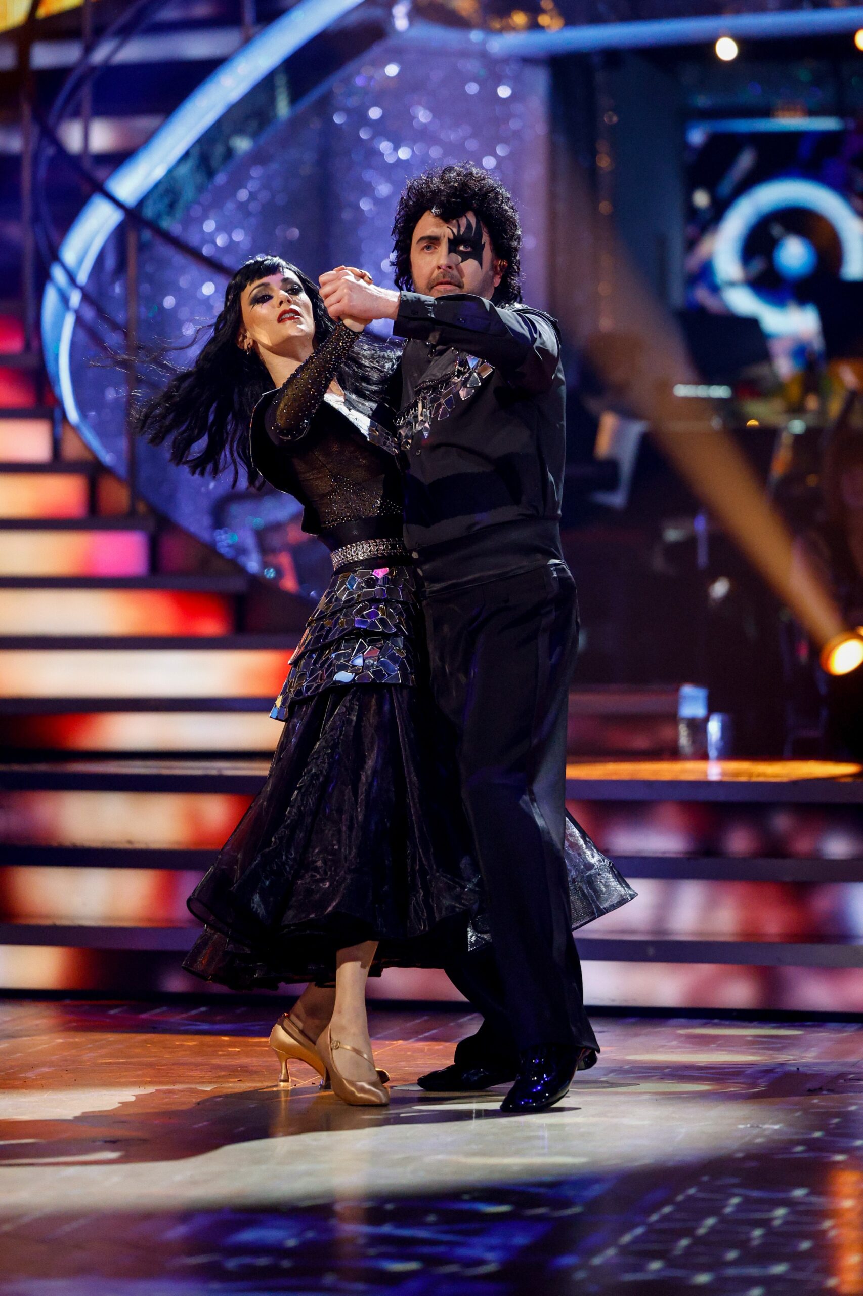 Dianne Buswell and Chris McCausland dancing on Strictly