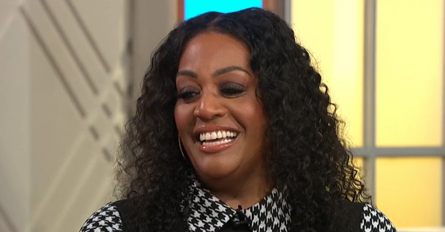 Alison Hammond smiling on Lorraine