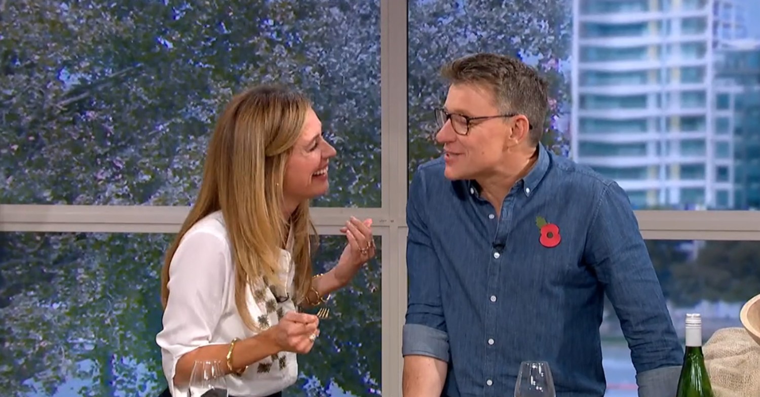 Cat Deeley and Ben Shephard talking on This Morning