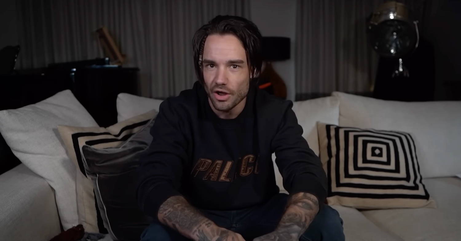 Liam Payne speaking to the camera 