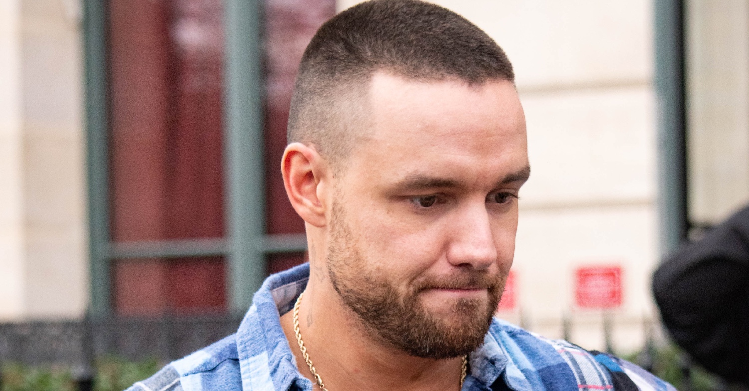 Liam Payne looking down