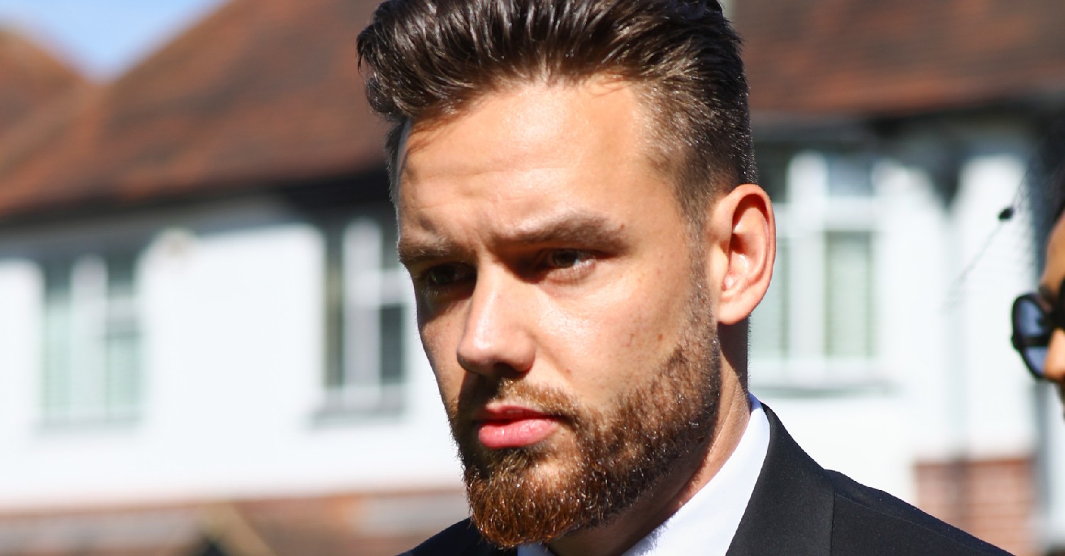 Liam Payne looking serious