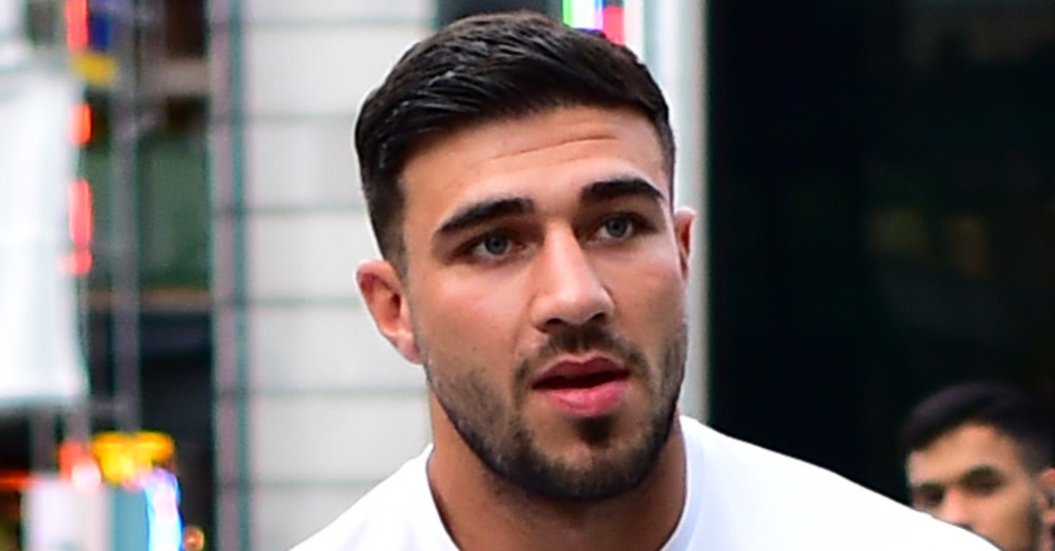 Tommy Fury frowning