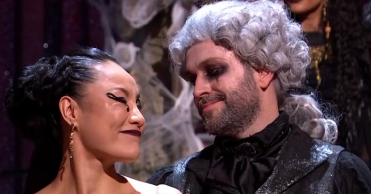 Nancy Xu and Shayne Ward on Halloween theme week on Strictly Come Dancing