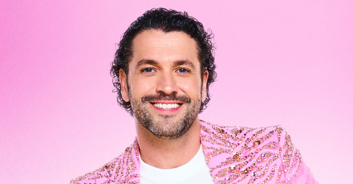 Shayne Ward smiling in Strictly promo pic