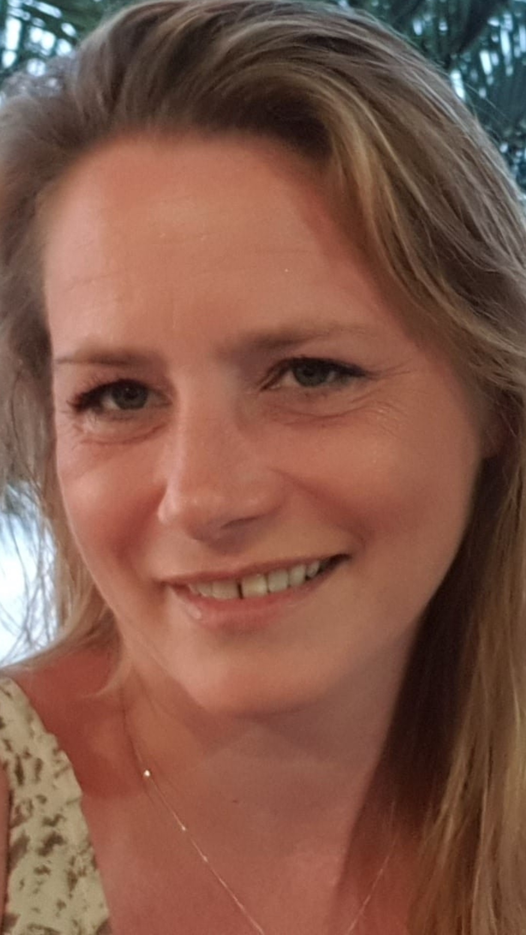 Georgina Cooper recently smiling in selfie