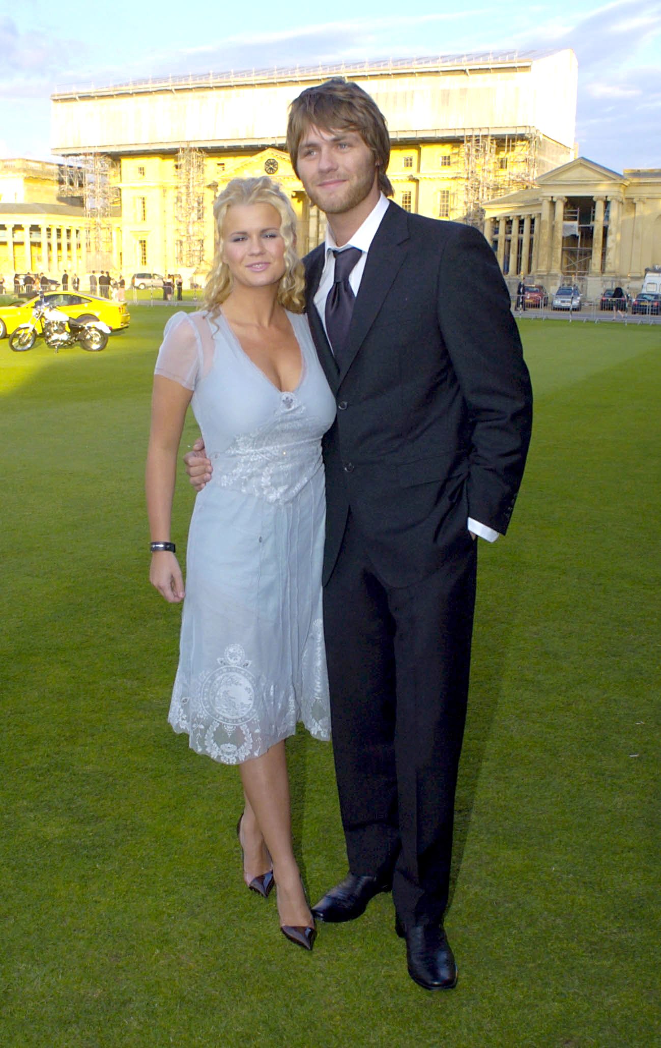 Kerry Katona and Brian McFadden smiling