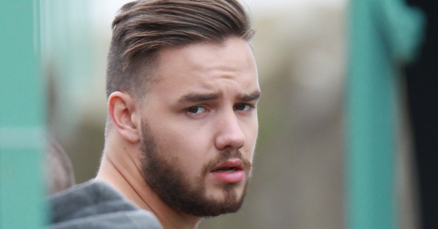 Liam Payne looking serious