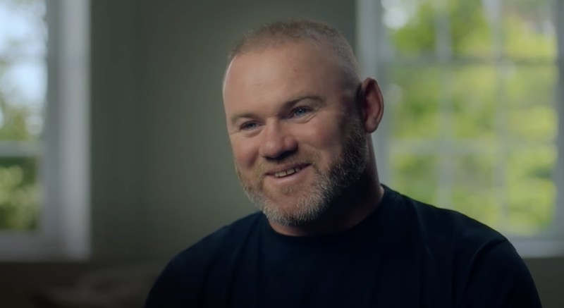 Wayne Rooney on the set of Hulu's The Real Wagatha Story