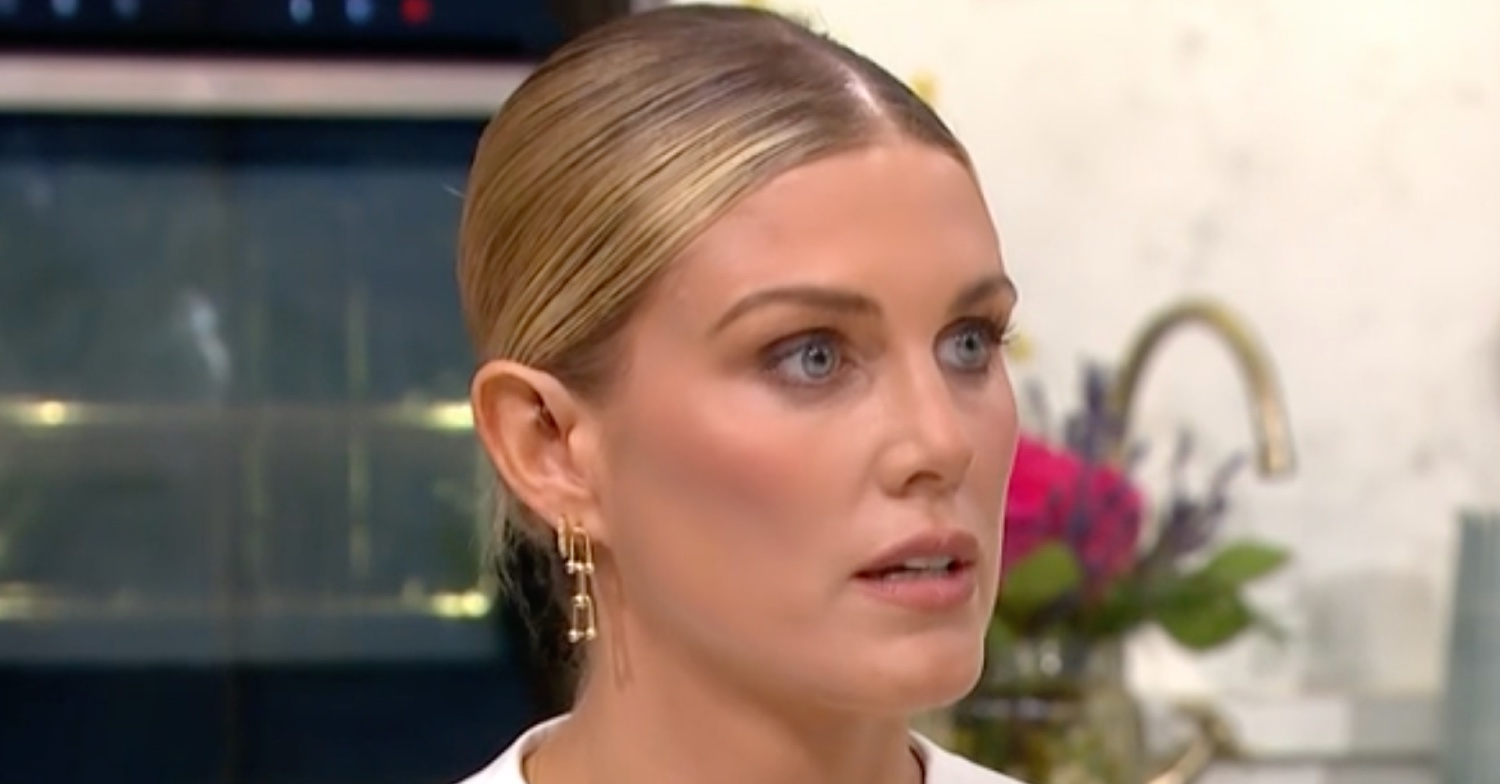 Ashley James talking on This Morning