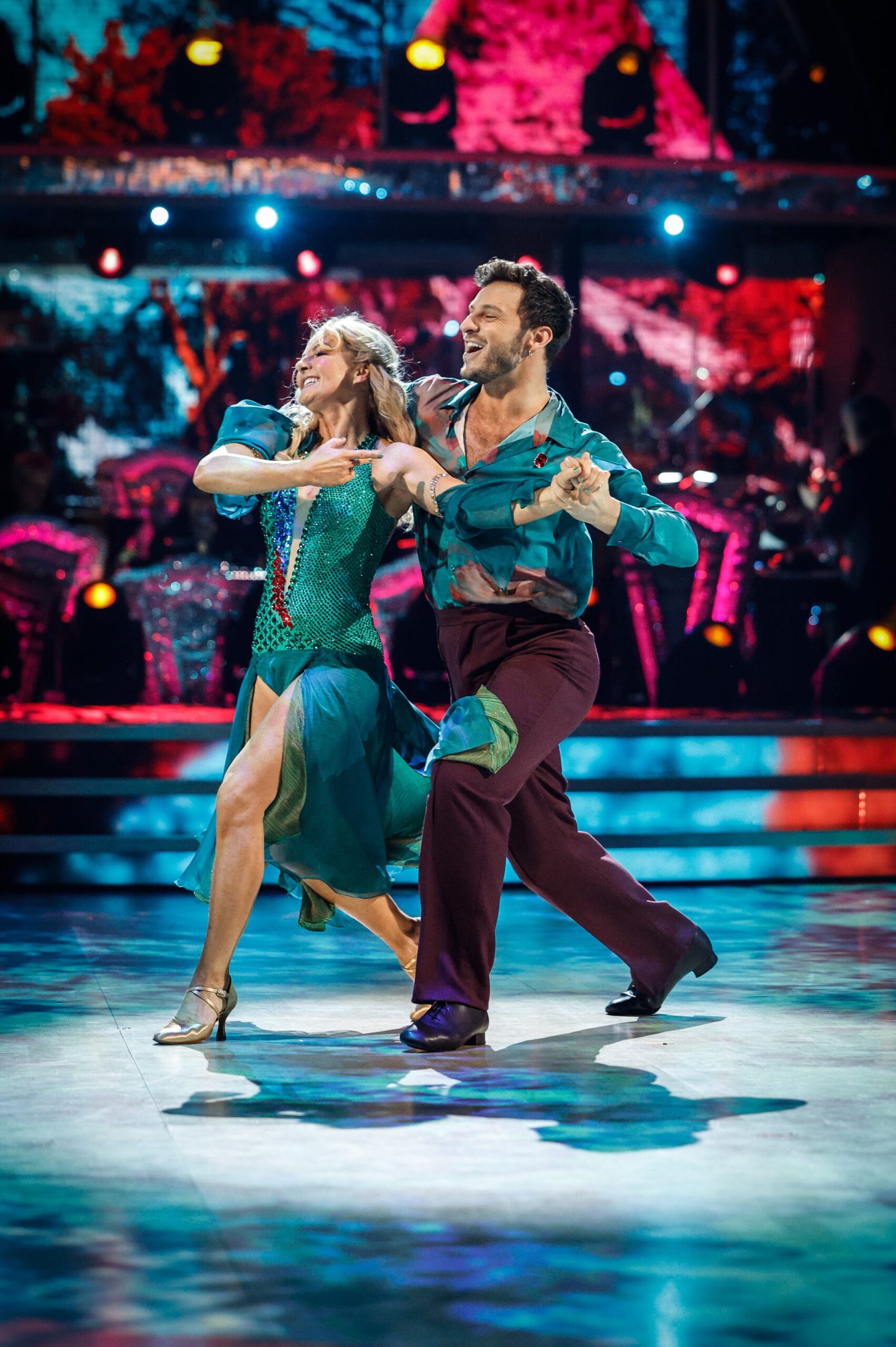 Sarah Hadland and Vito Coppola dancing on Strictly