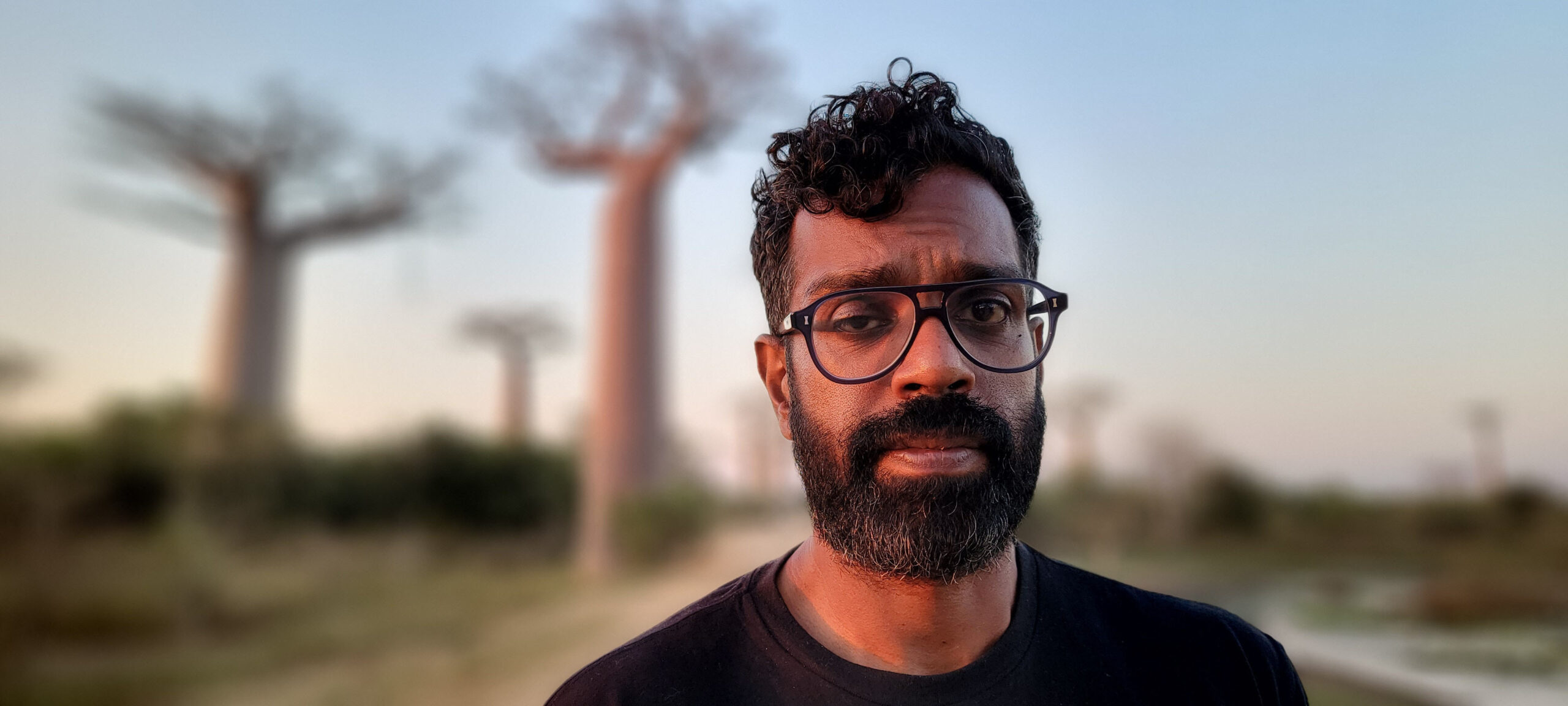 Romesh Ranganathan looking at the camera