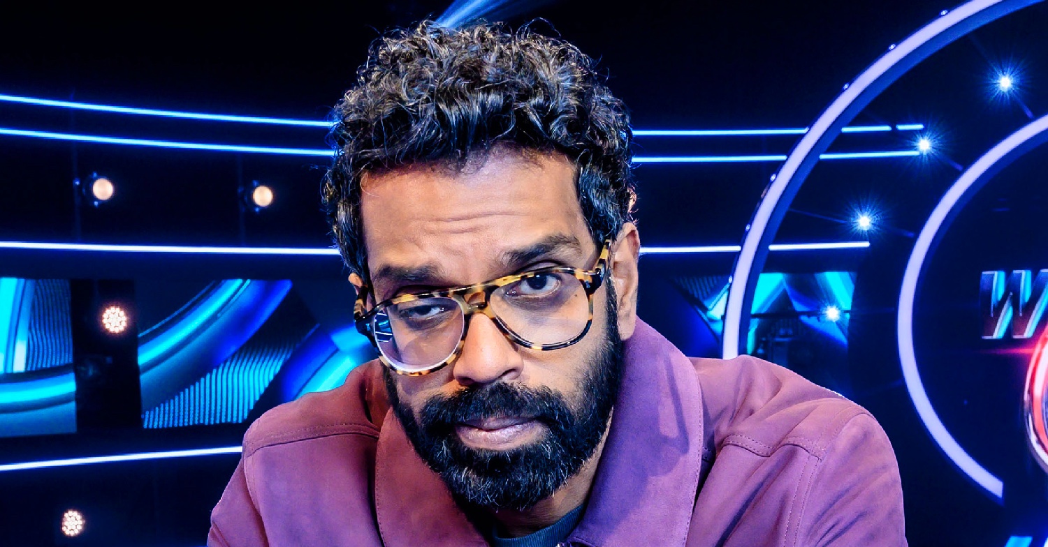 Romesh Ranganathan looking at the camera on Weakest Link
