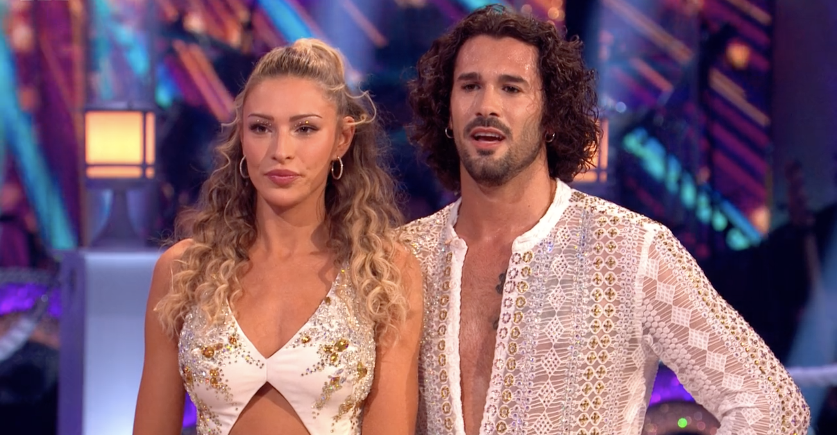 Graziano Di Prima and his erstwhile Strictly partner Zara McDermott listen to the judges' critique