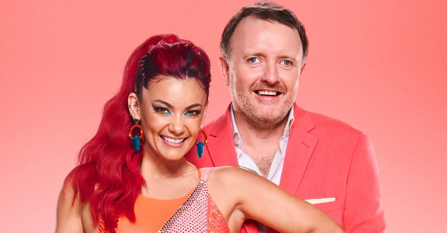 Dianne Buswell and Chris McCausland smiling