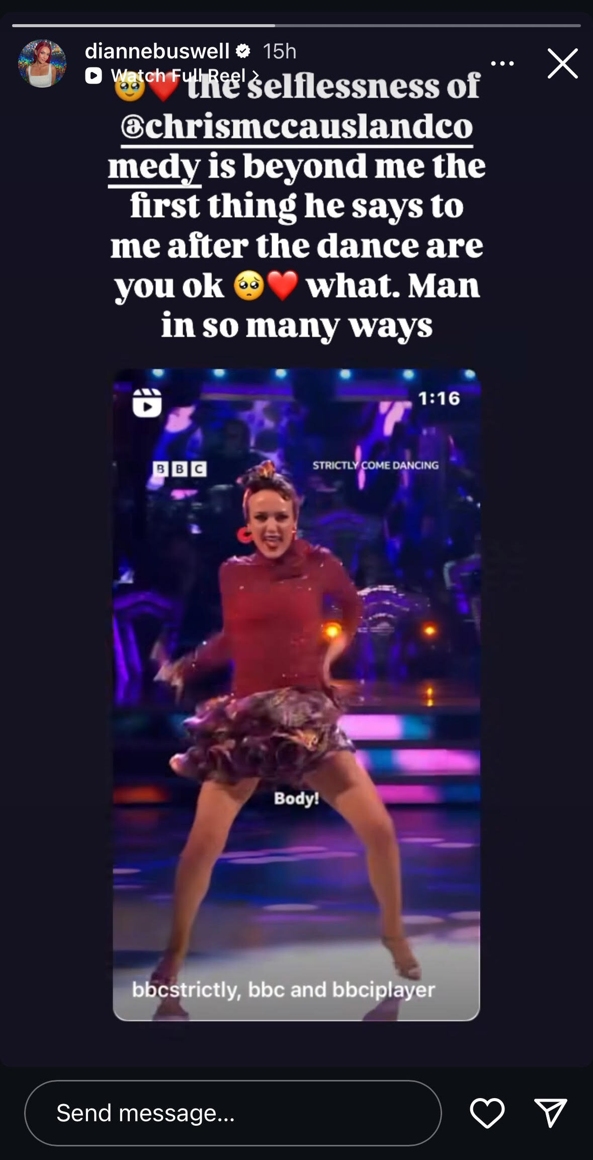 Dianne Buswell Instagram Story