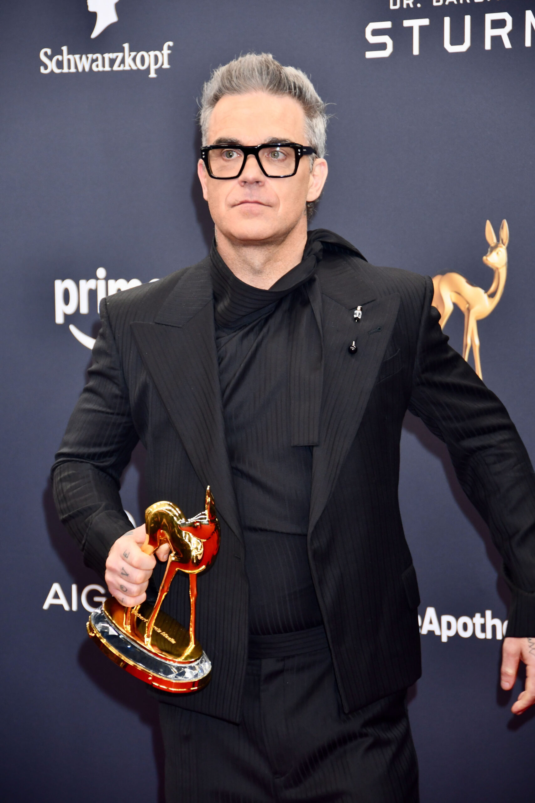 Robbie Williams on the red carpet