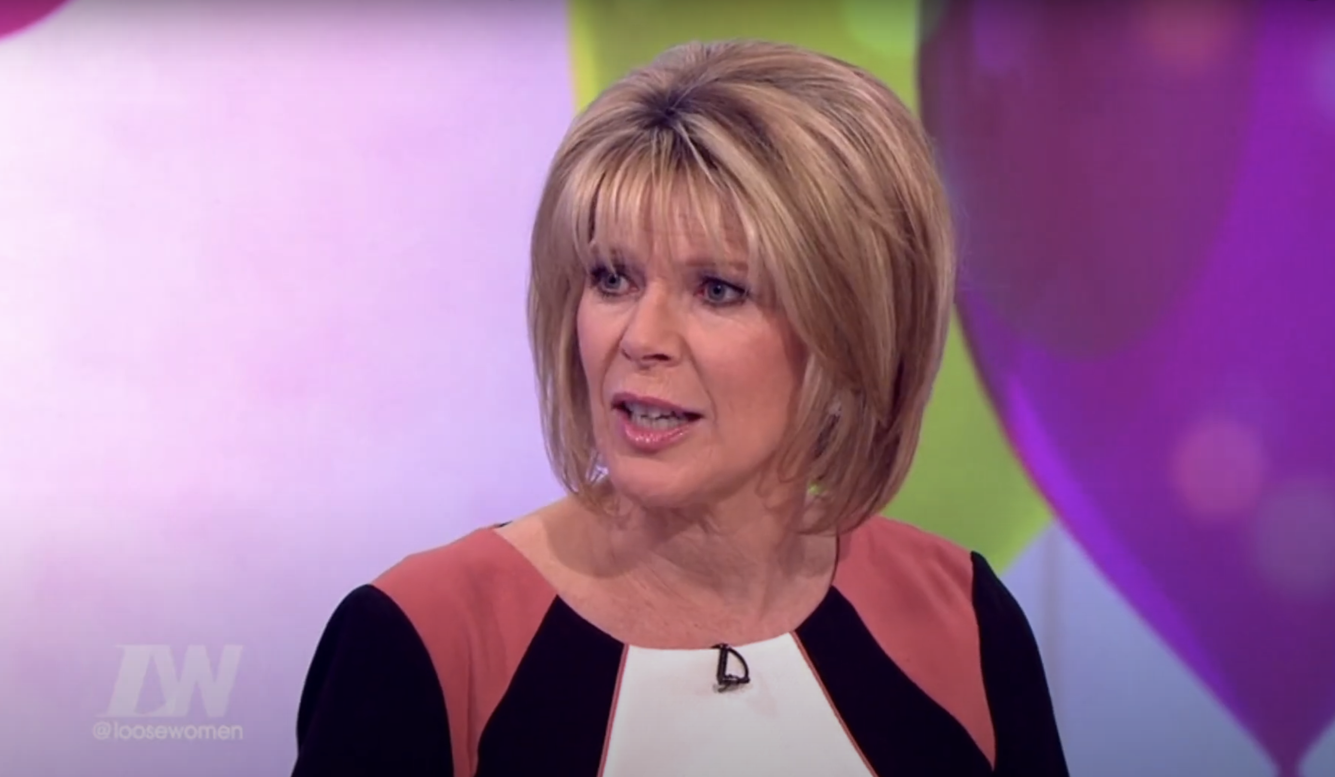 Ruth Langsford answering questions on Loose Women