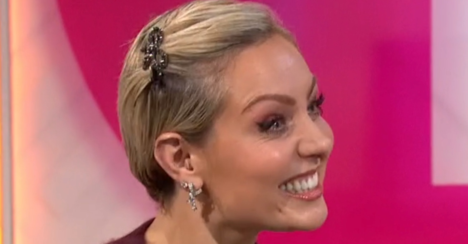 Amy Dowden smiling on Lorraine