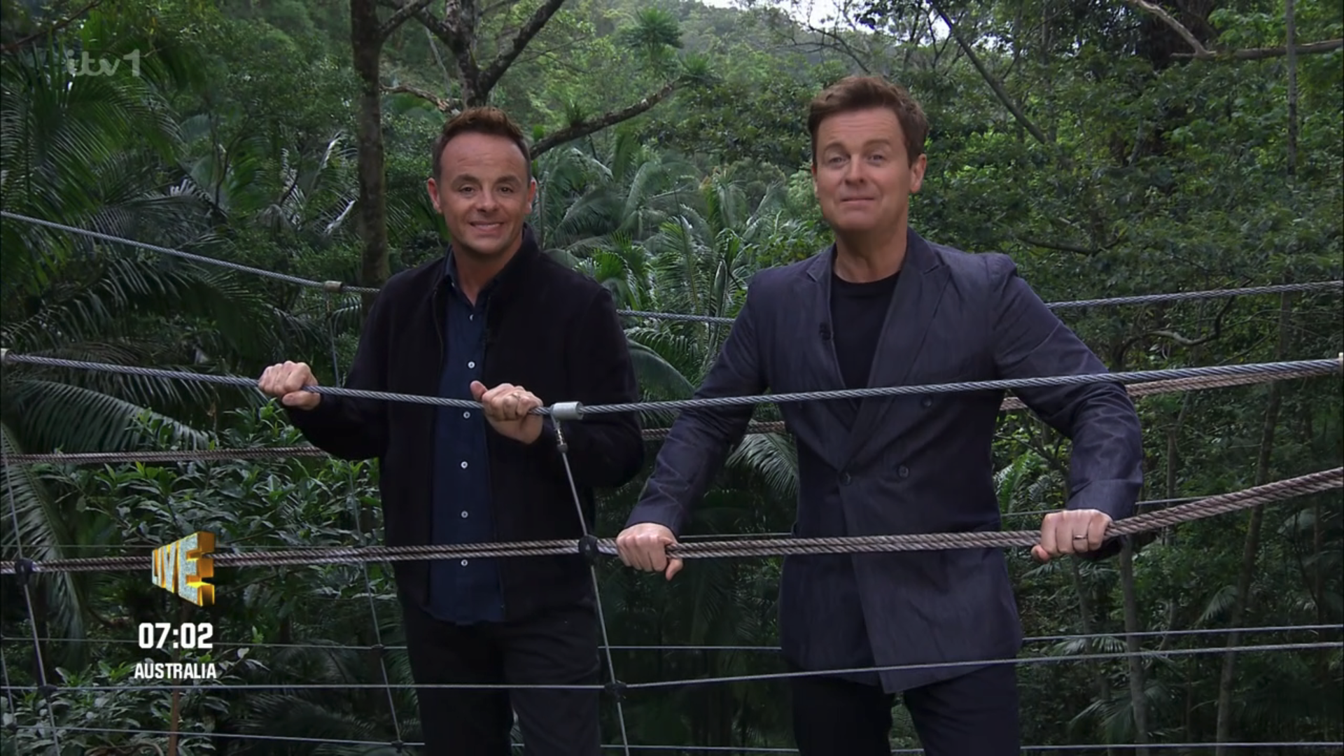 Ant and Dec on I'm A Celebrity's famous bridge