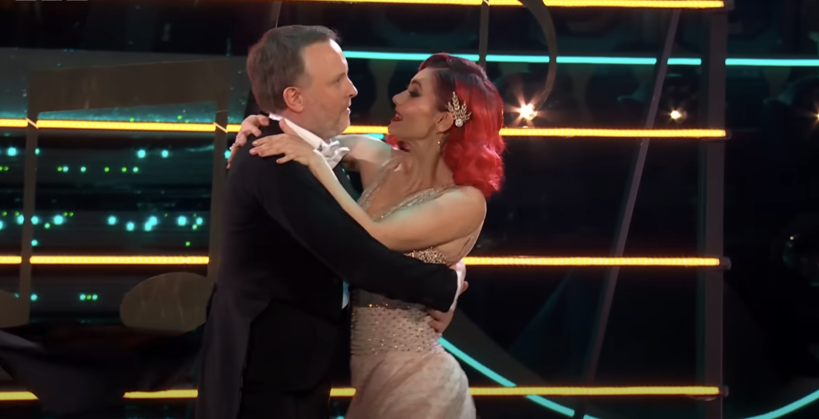 Dianne Buswell and Chris McCausland perform their routine on Strictly Come Dancing
