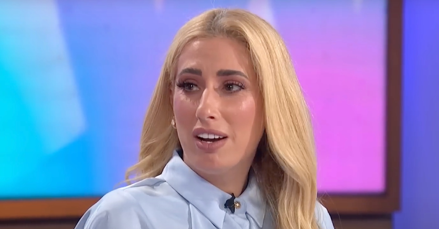 Stacey Solomon with her mouth open on Loose Women