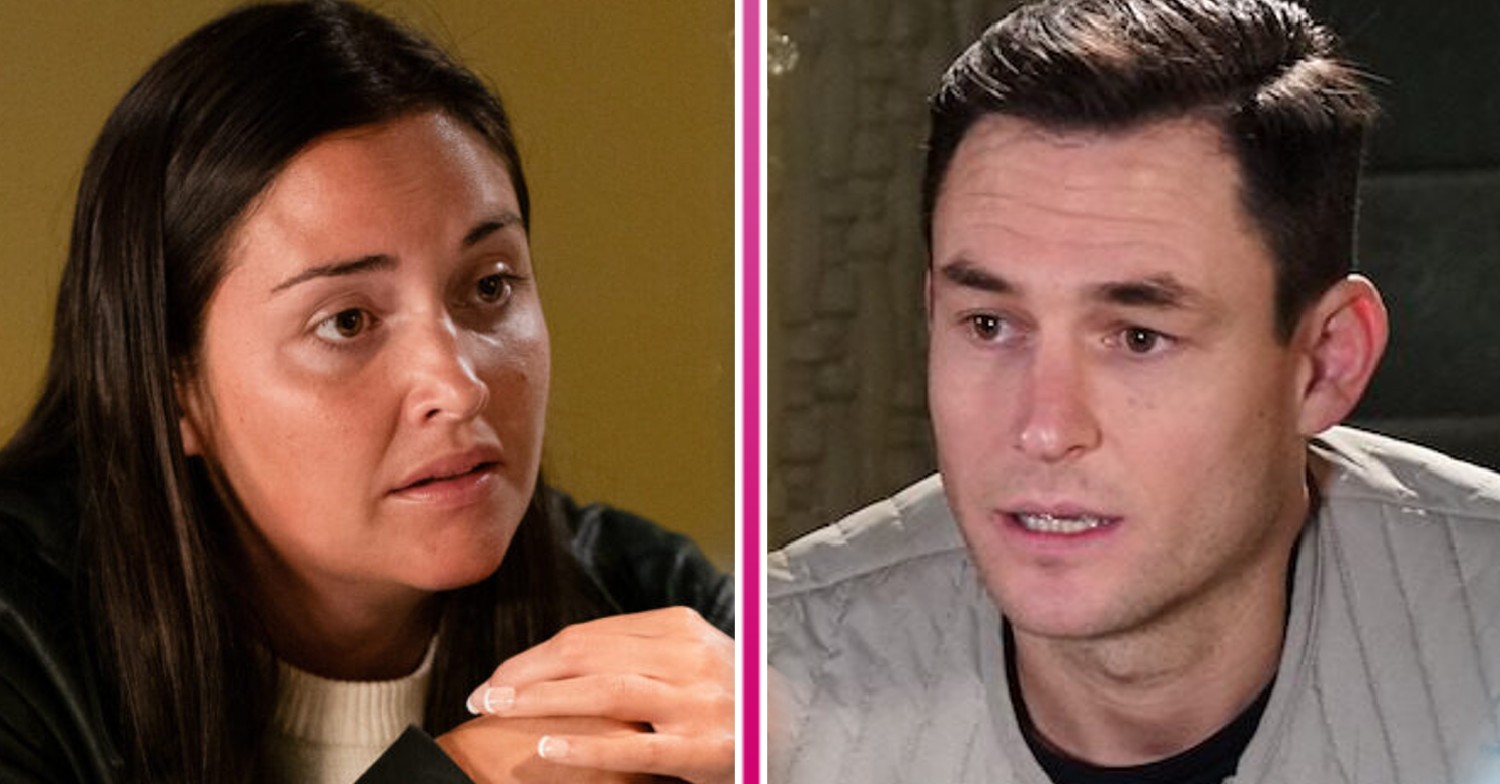 Lauren and Zack look serious in EastEnders