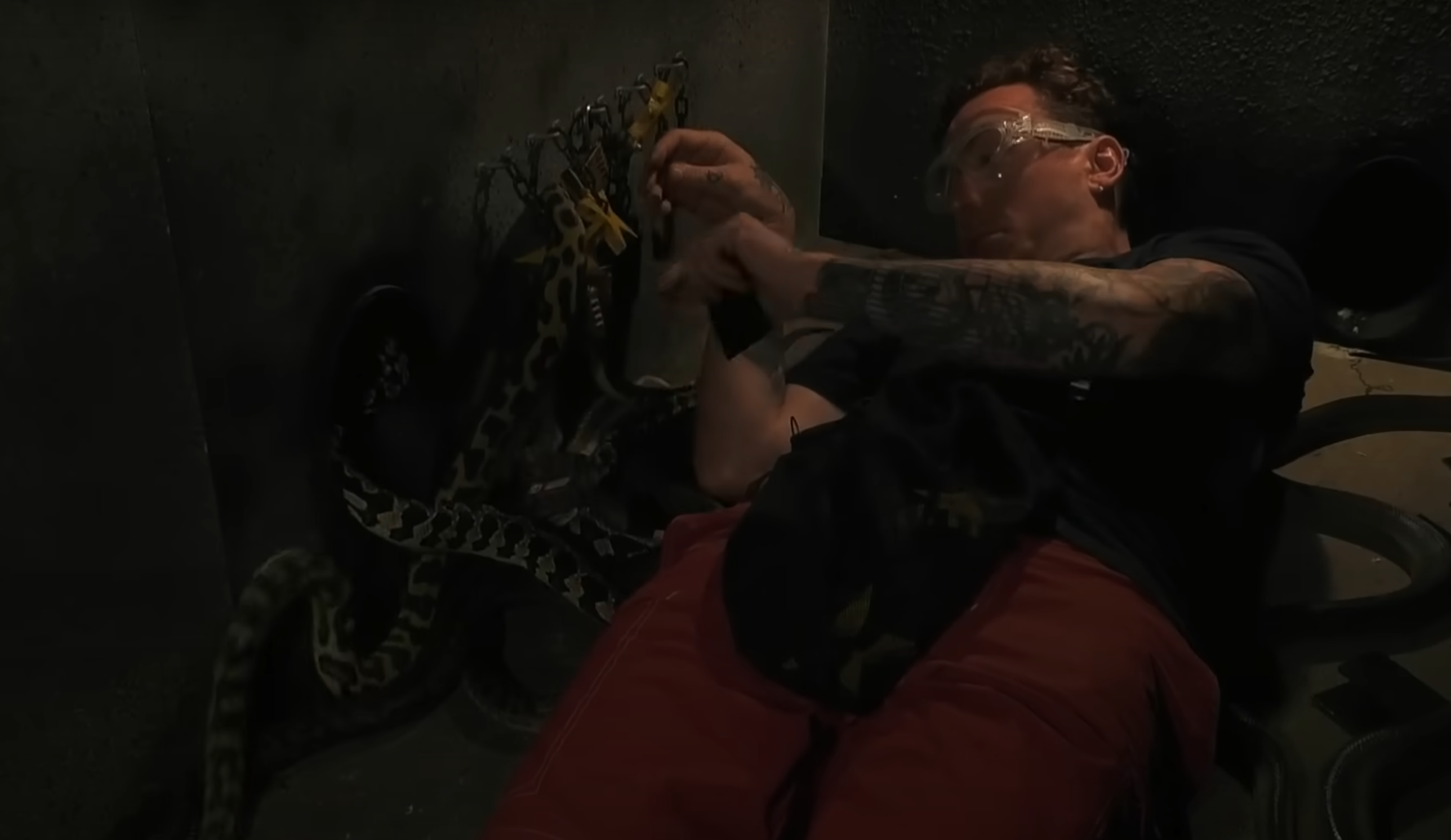 Danny Jones during the first I'm A Celebrity trial