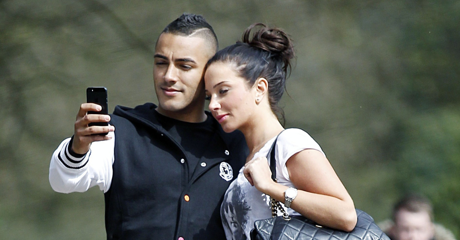 Tulisa Contostavlos and Danny Simpson posing for a selfie