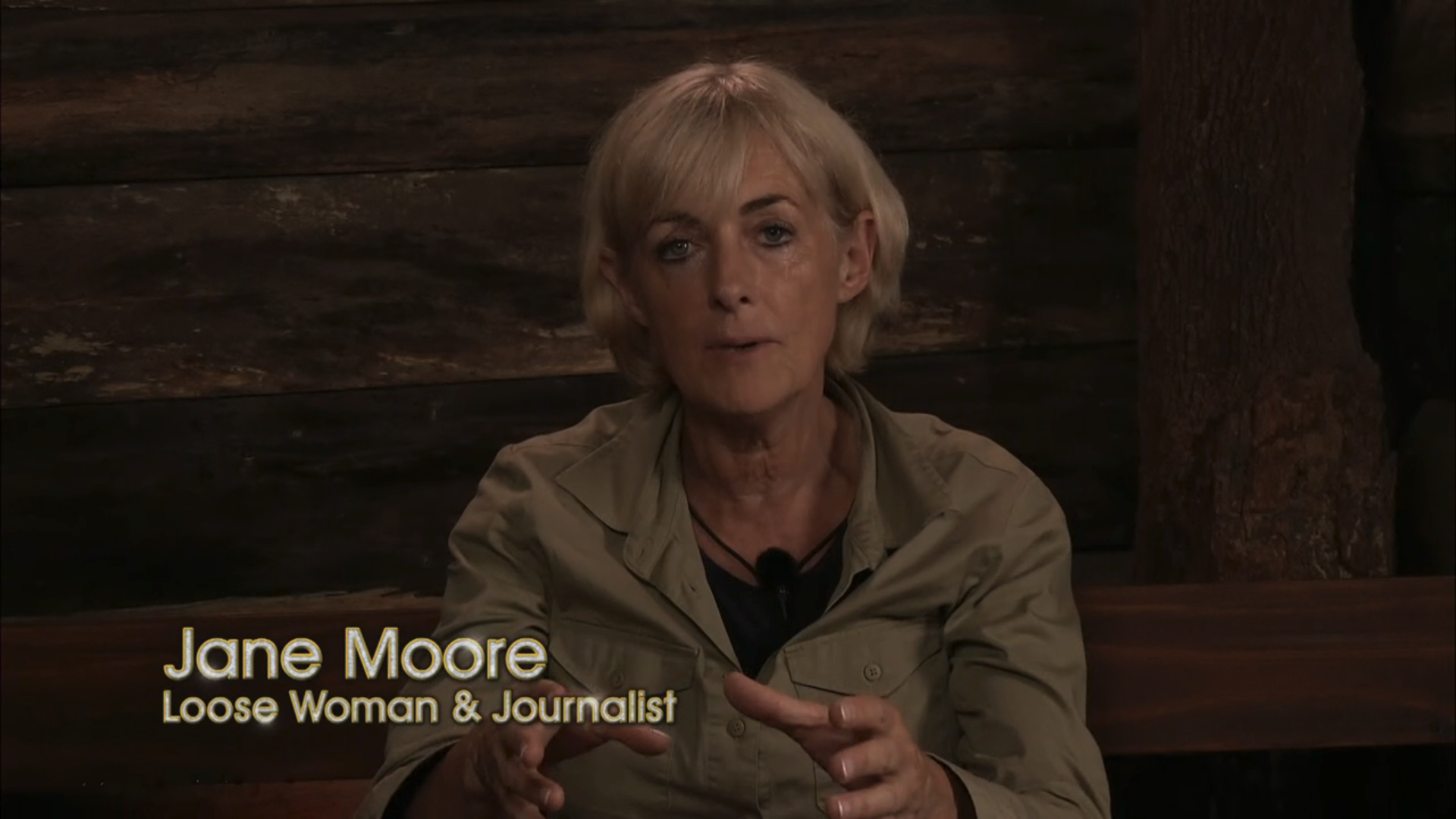 Jane Moore speaking on I'm A Celebrity