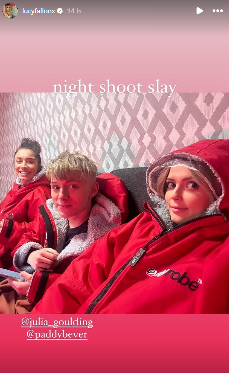 Lucy Fallon's Instagram story 
