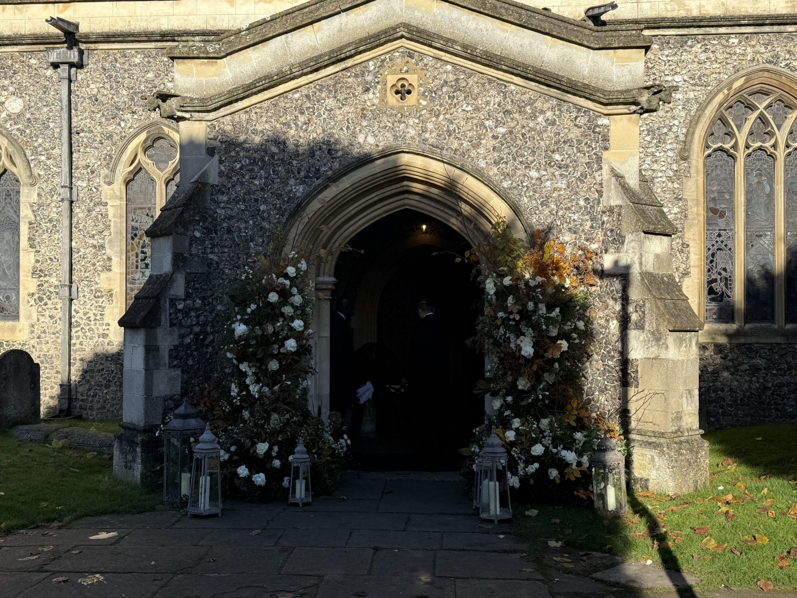 Liam Payne church from the outside ahead of funeral in Home Counties