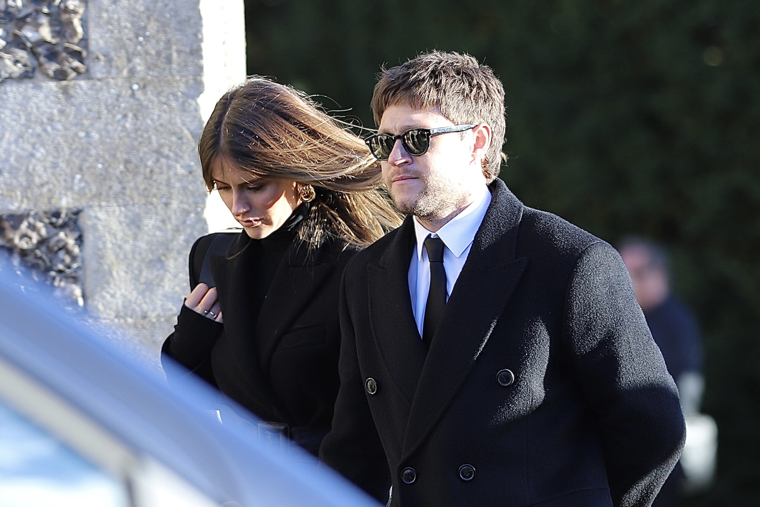 Niall Horan and his girlfriend at Liam Payne's funeral