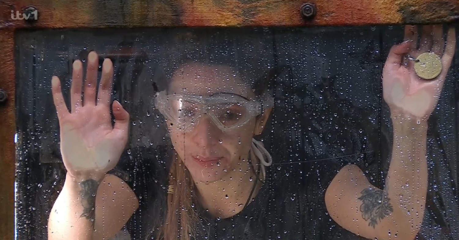 GK Barry in a box of water 