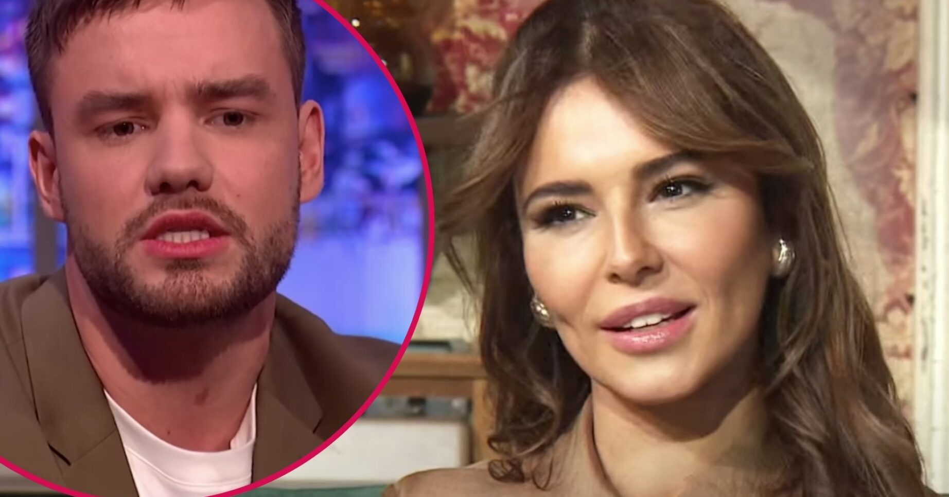 ED! composite of Liam Payne looking serious and Cheryl talking