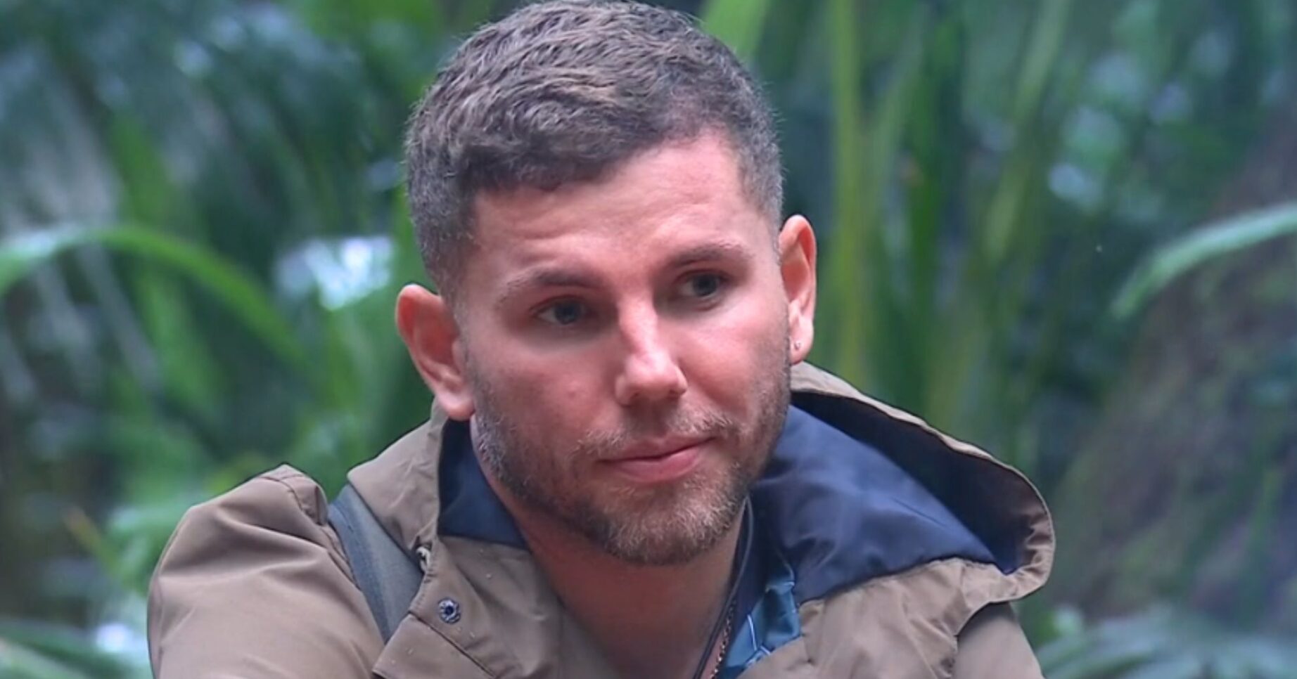 Dean McCullough looking downcast on I'm A Celebrity
