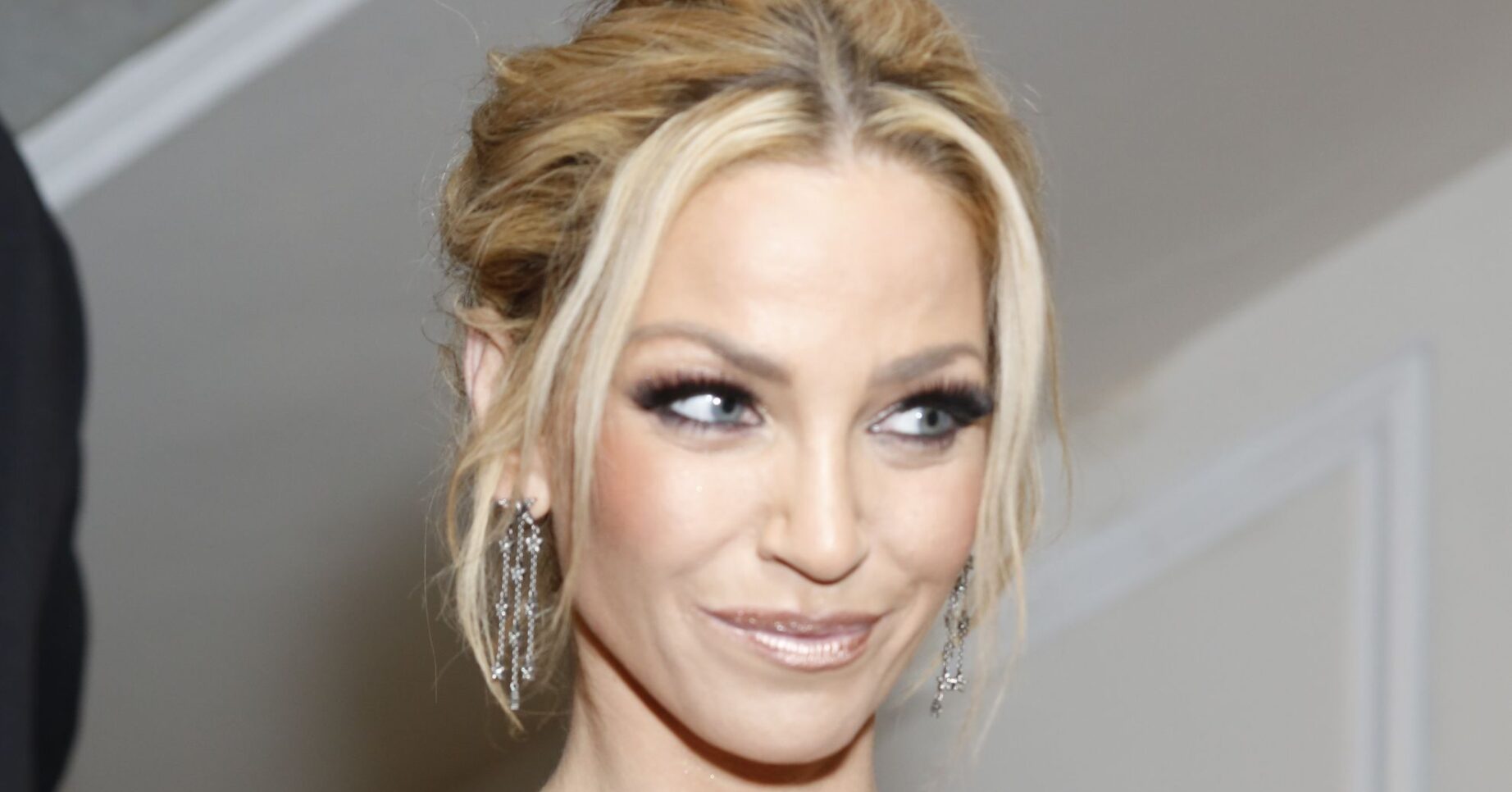 Sarah Harding smirking