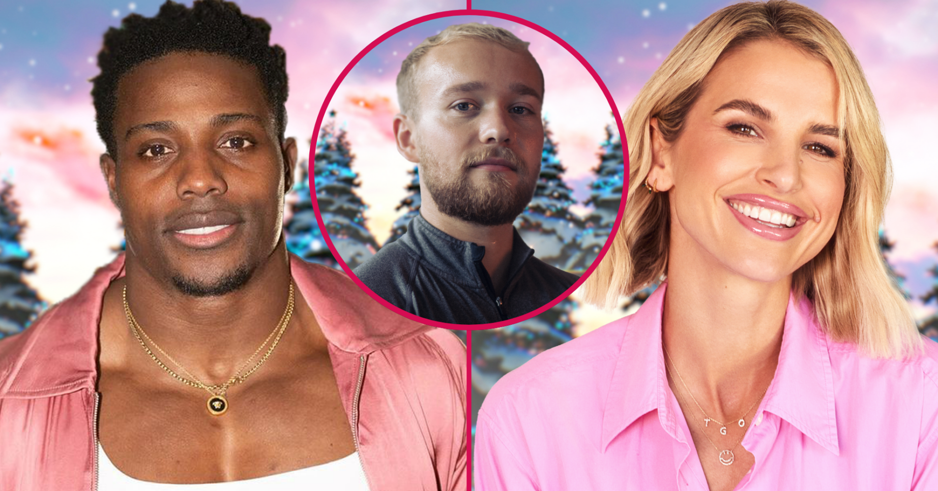 Three of the stars of this year's Strictly Christmas special smiling