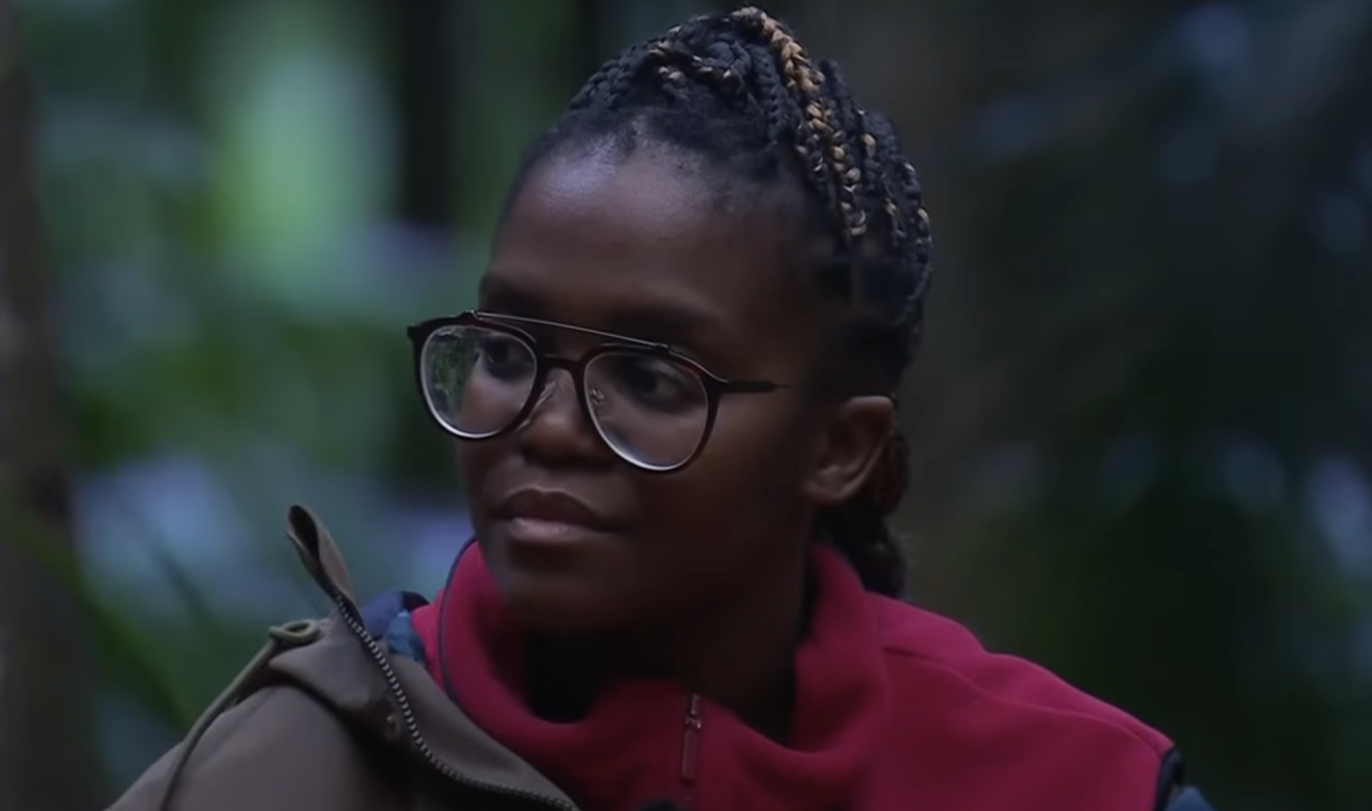 Oti Mabuse in the I'm A Celebrity camp
